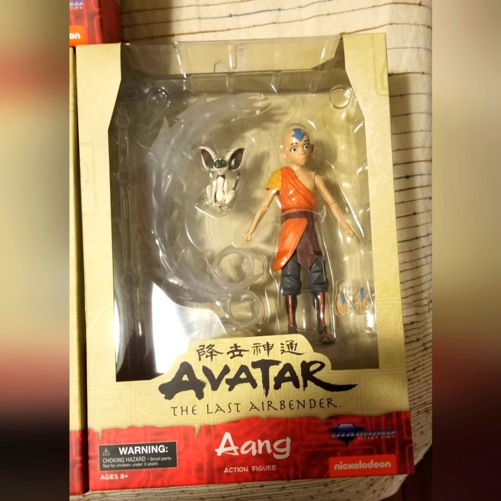 Diamond Select Toys Avatar The Last Airbender Zuko, Katara , Aang Never opened.